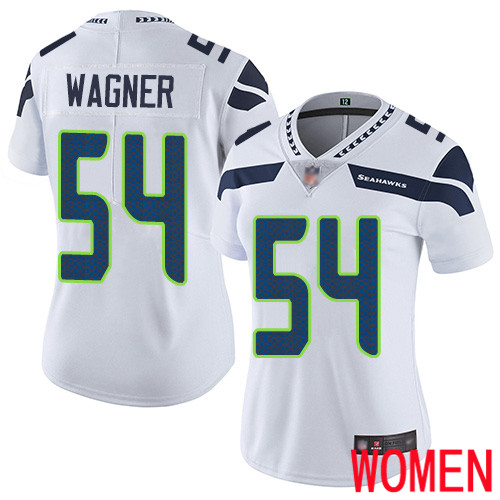 Seattle Seahawks Limited White Women Bobby Wagner Road Jersey NFL Football #54 Vapor Untouchable